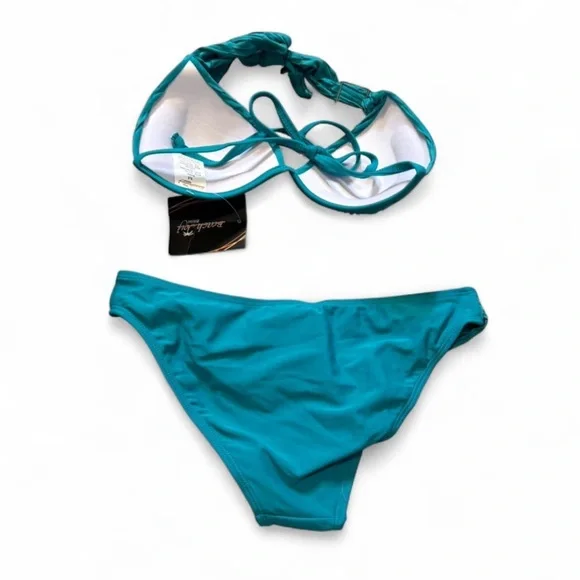Teal Rhinestone Bikini - Picture 3 of 12